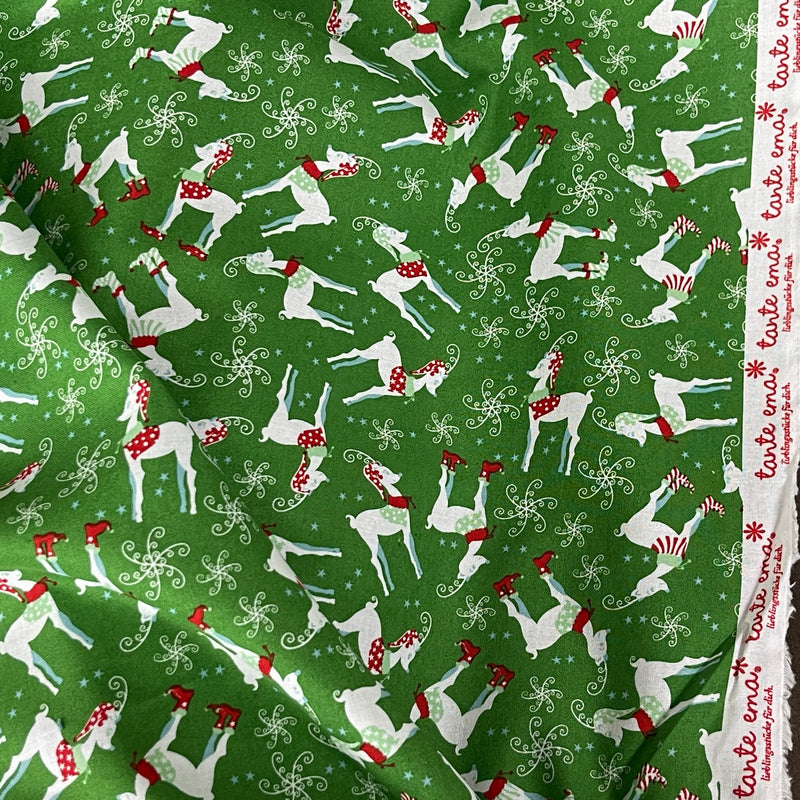 Rudolph Reindeer Cotton Xmas Craft Dress Fabric 140cm