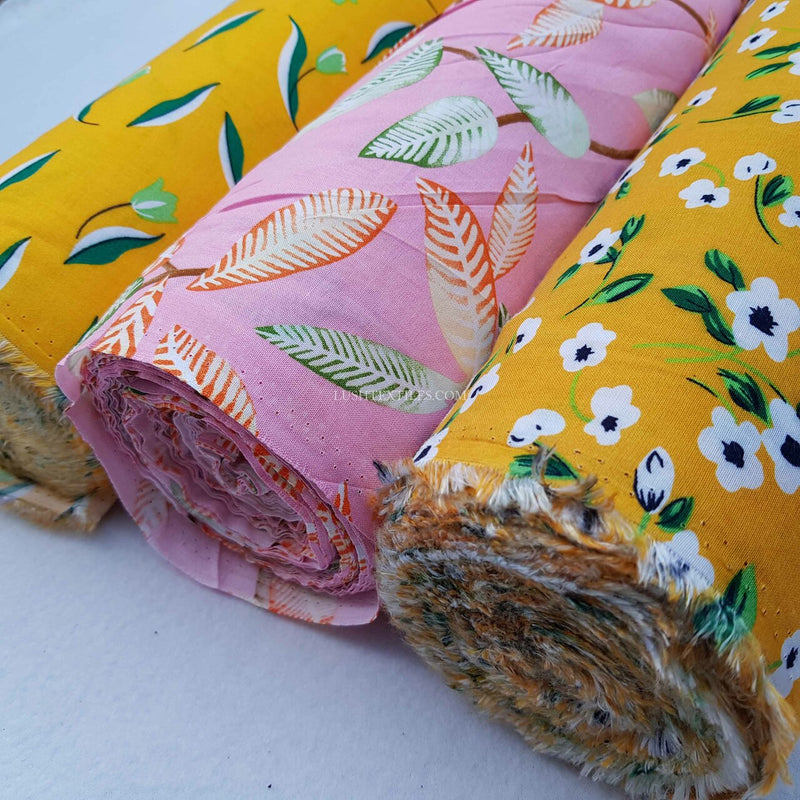 100% Viscose Prints Dressmaking Fabric