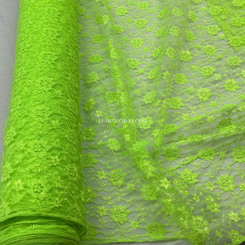 Budget Floral Flowers Lace Fabric