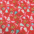 Christmas Crafts Poly Cotton Fabric Reindeer Snowman Santa Gingerbread *SALE*