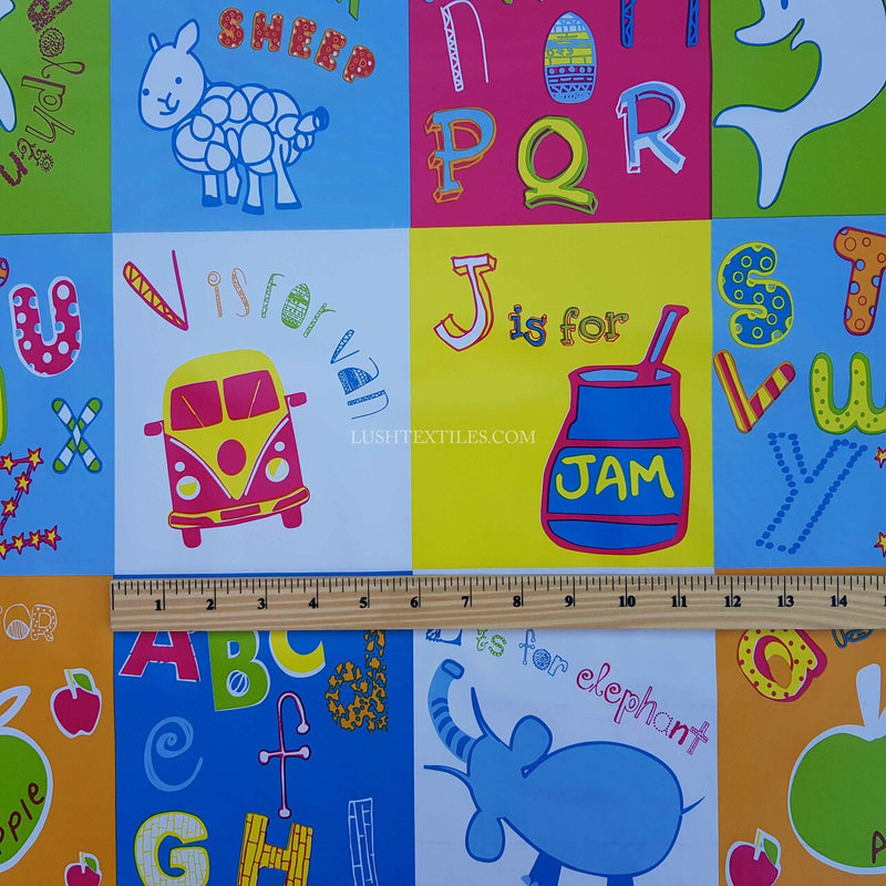 By The Metre Kids Alphabet Print PVC