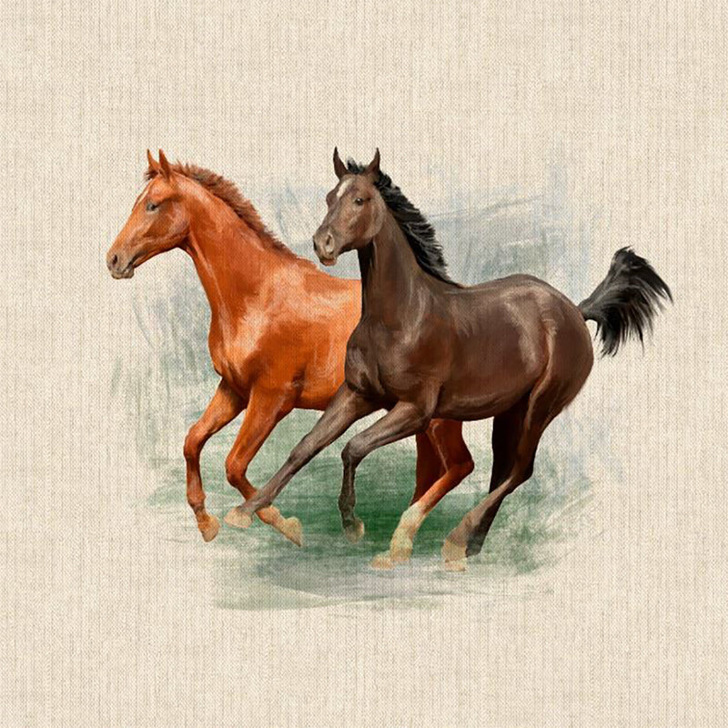 Cushion Picture Panel, Horses