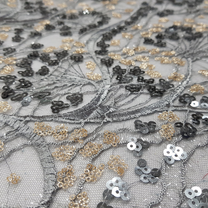 Broderie 'Bling' Fancy Lace Net Dress Fabric