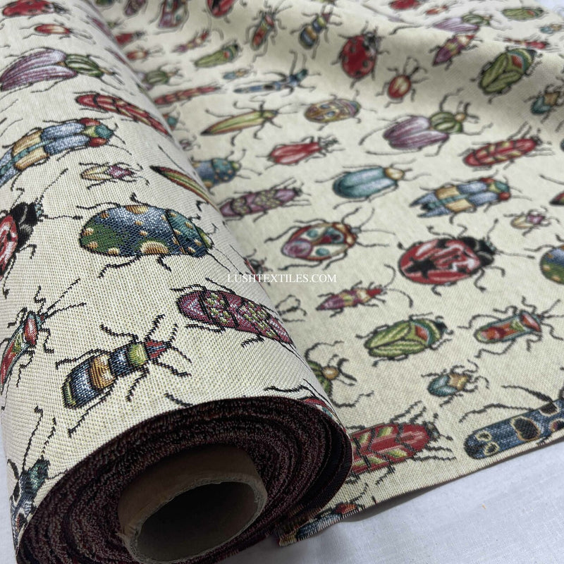 Bugs & Insects Printed Tapestry Upholstery Fabric