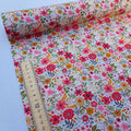 Blossom Floral Print Rose & Hubble Cotton Poplin Fabric