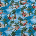 100% Cotton Hawaiian Palm Trees Hawaii Island Summer Dress T-Shirt Fun Fabric