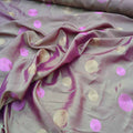 Embroidery Spotty Circle Taffeta Fabric