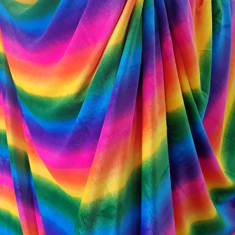 Rainbow Cuddle Polar Fleece Fabric