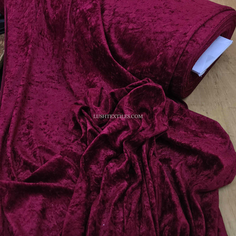 Crushed Velvet Velour Dress Fabric