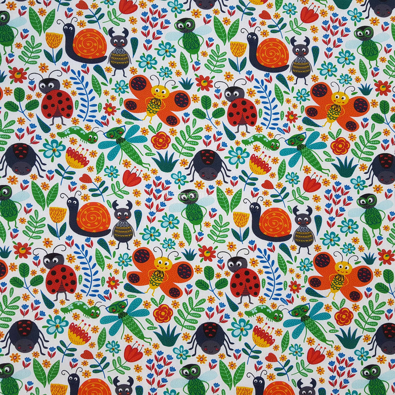 Ladybird And Friends Polycotton Fabric