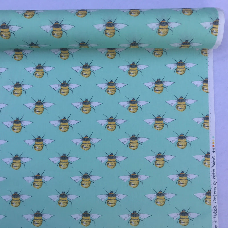 Buzzy Bees Rose & Hubble Cotton Poplin Dress Fabric