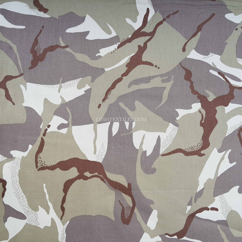 Camo Cotton Drill Fabric Army Military Camouflage