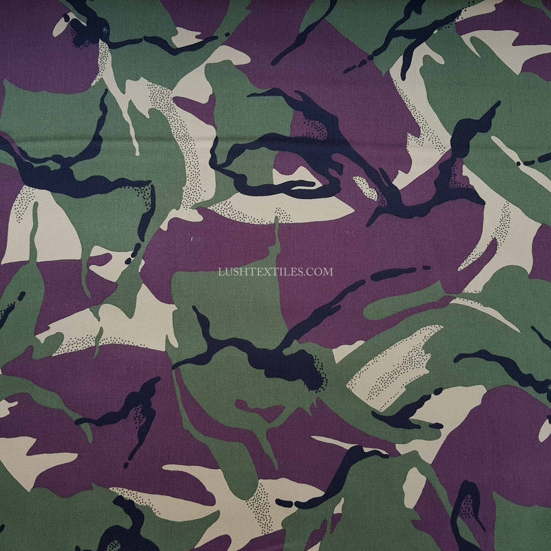 Camo Cotton Drill Fabric Army Military Camouflage