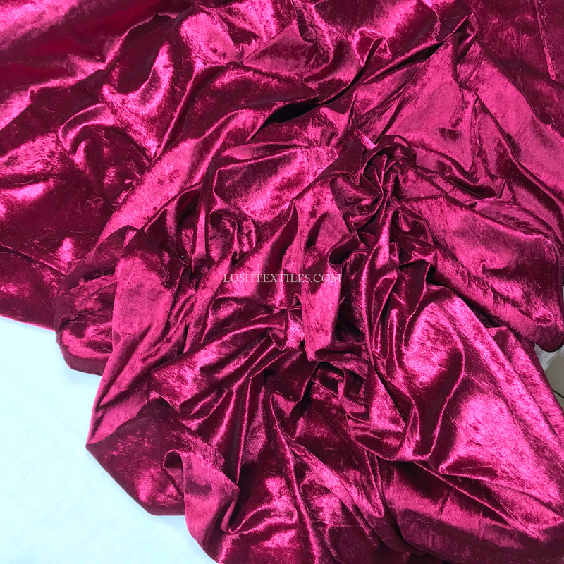 Crushed Velvet Velour Dress Fabric