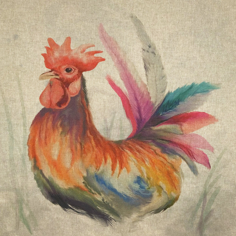 Cushion Picture Panel, Rooster