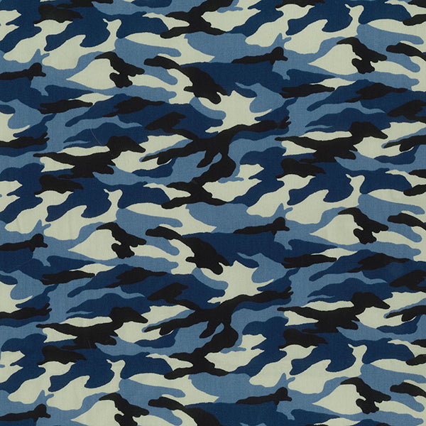 Army Camouflage Print Rose & Hubble Cotton Poplin Fabric