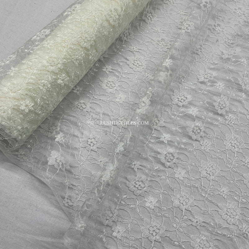 Budget Floral Flowers Lace Fabric