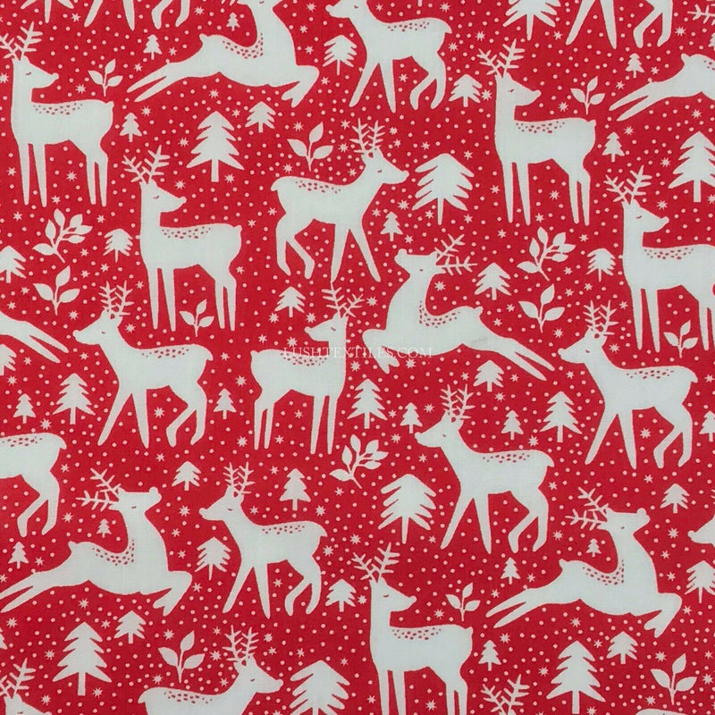 Christmas Crafts Poly Cotton Fabric Reindeer Snowman Santa Gingerbread *SALE*