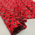 Christmas PolyCotton Fabric Snowflakes Bunting Dress XMAS Wholesale Patchwork