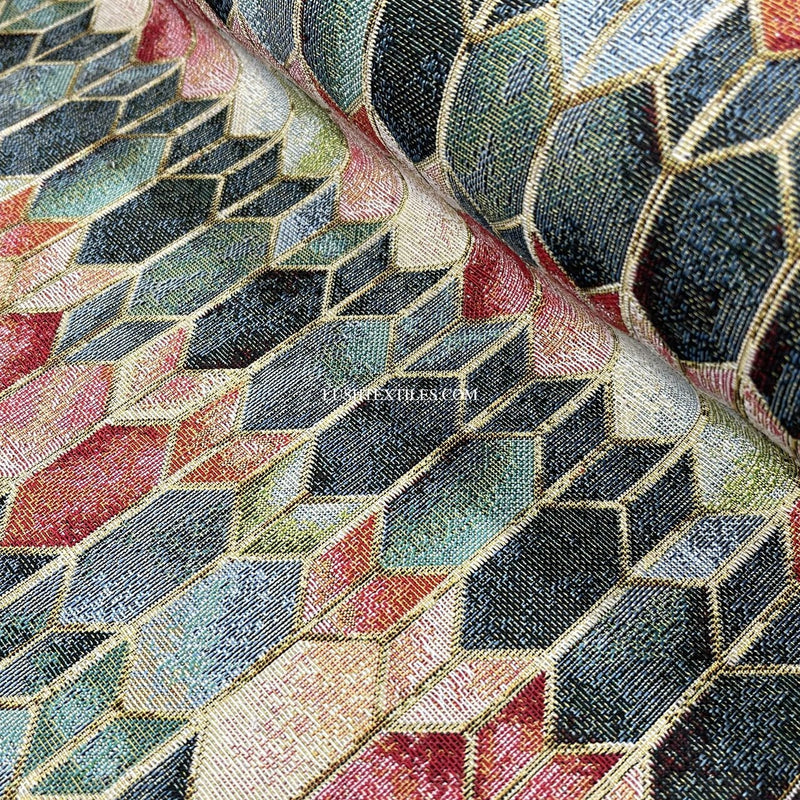 Tissu d'ameublement tapisserie bijoux élégants