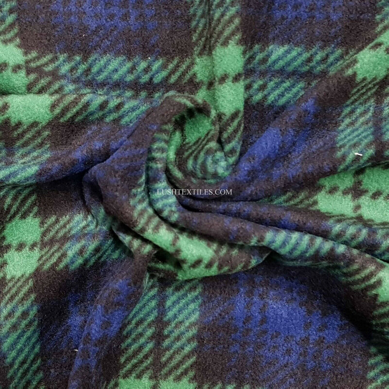 Tissu polaire Blackwatch Tartan Plaid Check Anti Pil Chien Lits Couvertures Doux 60"