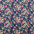 Floral Roses Stretch Cotton Fabric Dressmaking Sewing Crop Tops Evening Bridal