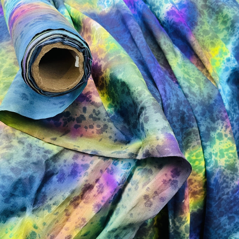 100% Cotton Tie Dye Batik Fabric, Nebula