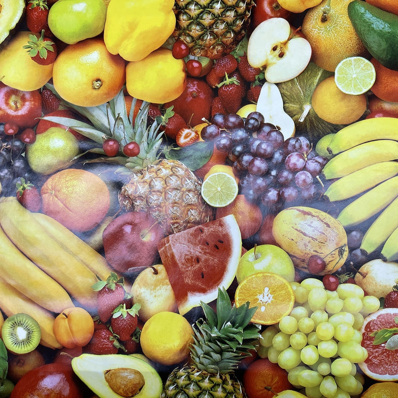 Fruits Printed PVC Table Oilcloth Fabric