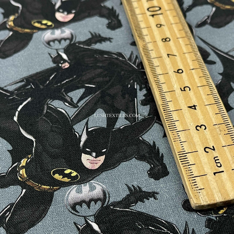 Tissu artisanal en coton à imprimé Batman