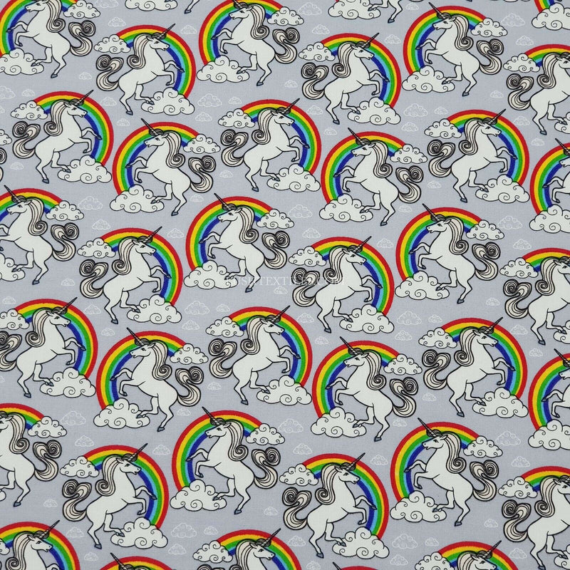 100% Cotton Fabric Rainbow SCRUBS Unicorns Pride Rainbow Material Childrens NHS