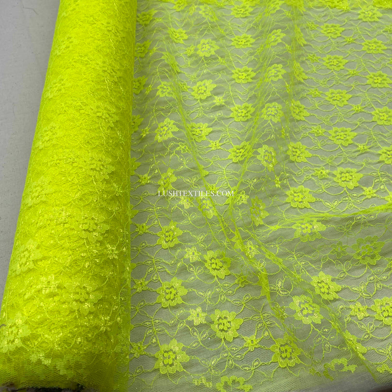 Budget Floral Flowers Lace Fabric