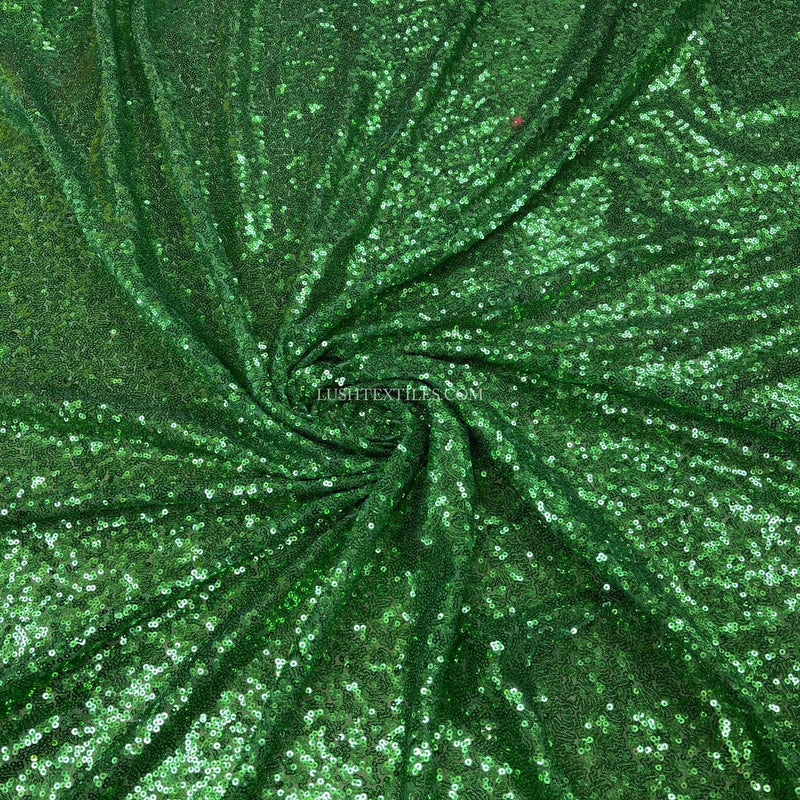 Filet à paillettes Bling, vert émeraude