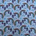 100% Cotton Fabric Rainbow SCRUBS Unicorns Pride Rainbow Material Childrens NHS