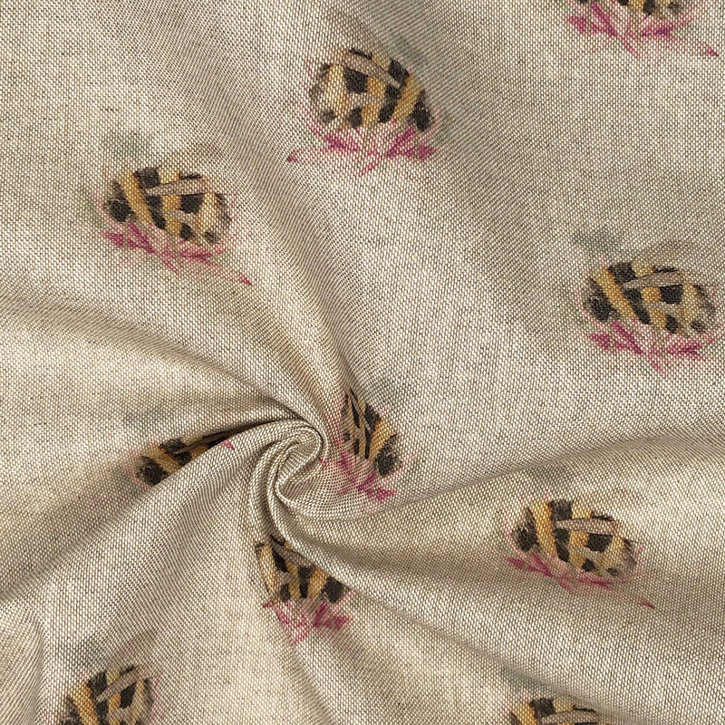 Digital Cotton Animal Linen Fabric, Bombini