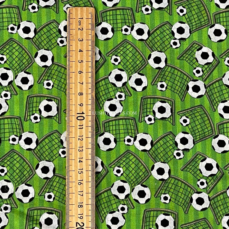 Football Crazy Fabric - Cotton- Soccer, World Cup. Upholstery, Cushions & Craft