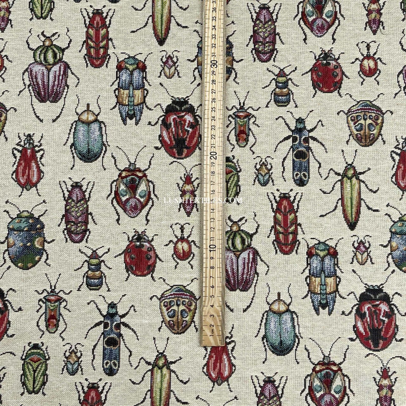 Bugs & Insects Printed Tapestry Upholstery Fabric