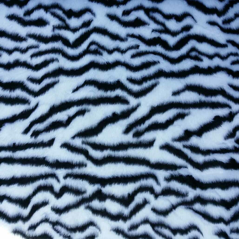 ZEBRA VELBOA ANIMAL FUR MATERIAL VALBOA FAUX FUR VELOUR DRESS UPHOLSTERY CRAFTS