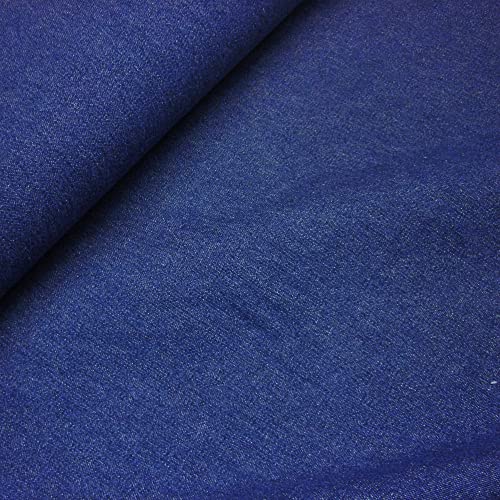 Nortex Mill Bleu moyen 100 % coton Tissu denim délavé 8 oz (au mètre)