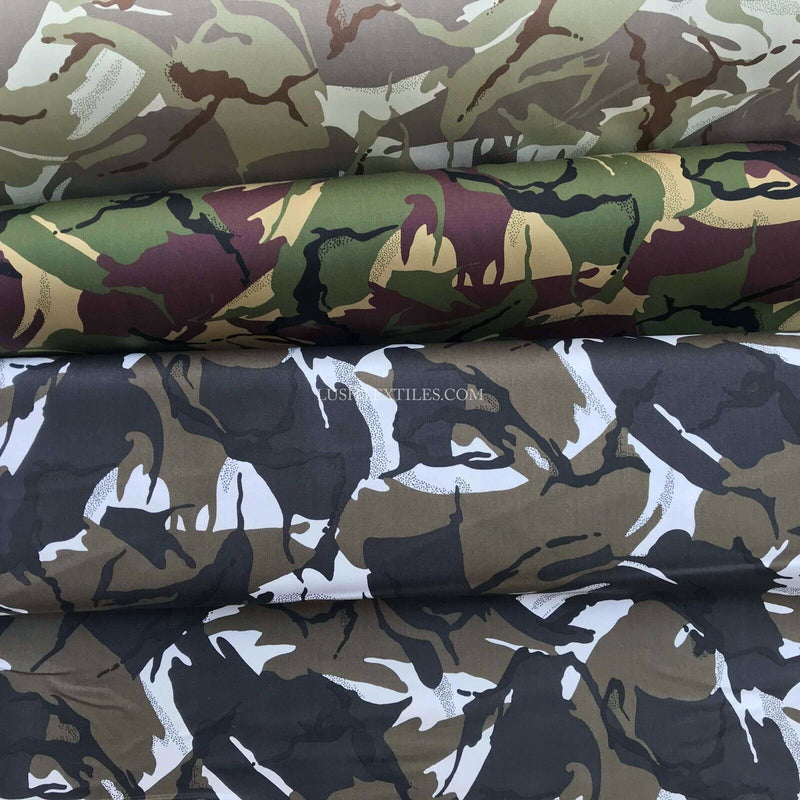 Army Camp Camouflage Cotton Drill Fabric Thick Quality Uniforms/ Workwear 60''