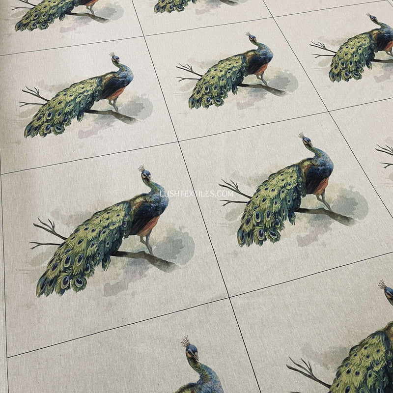 Cushion Picture Panel, Peacock Birds