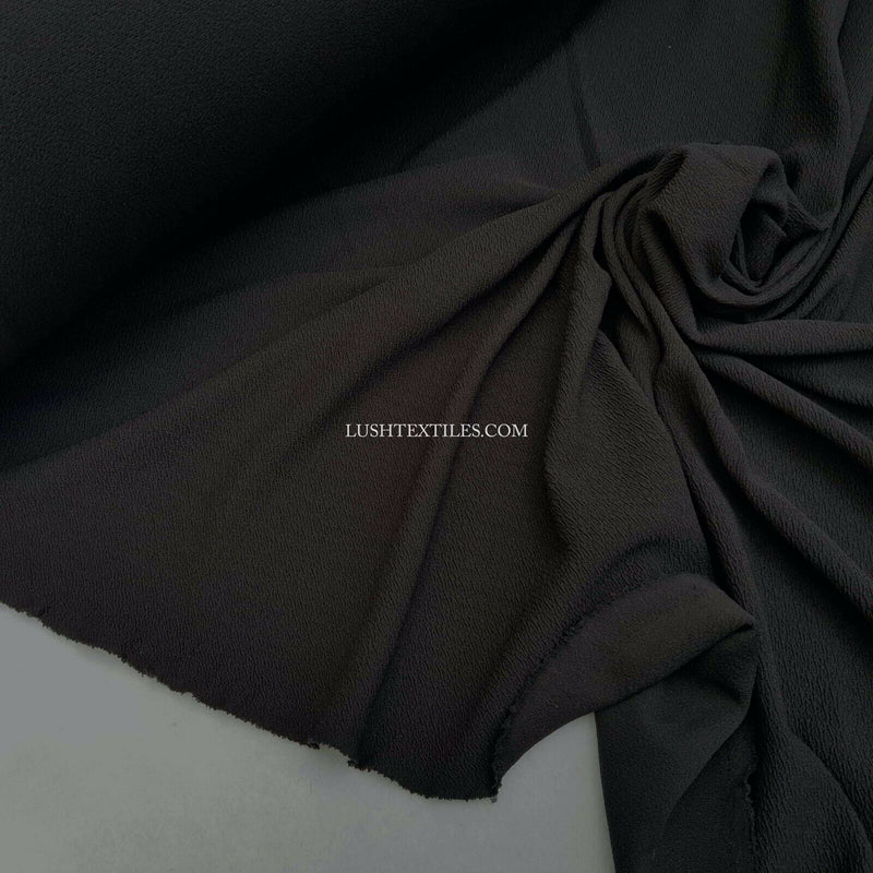 Robe longue noire en crêpe lycra stretch spandex tissu Abaya vêtements jupe longue