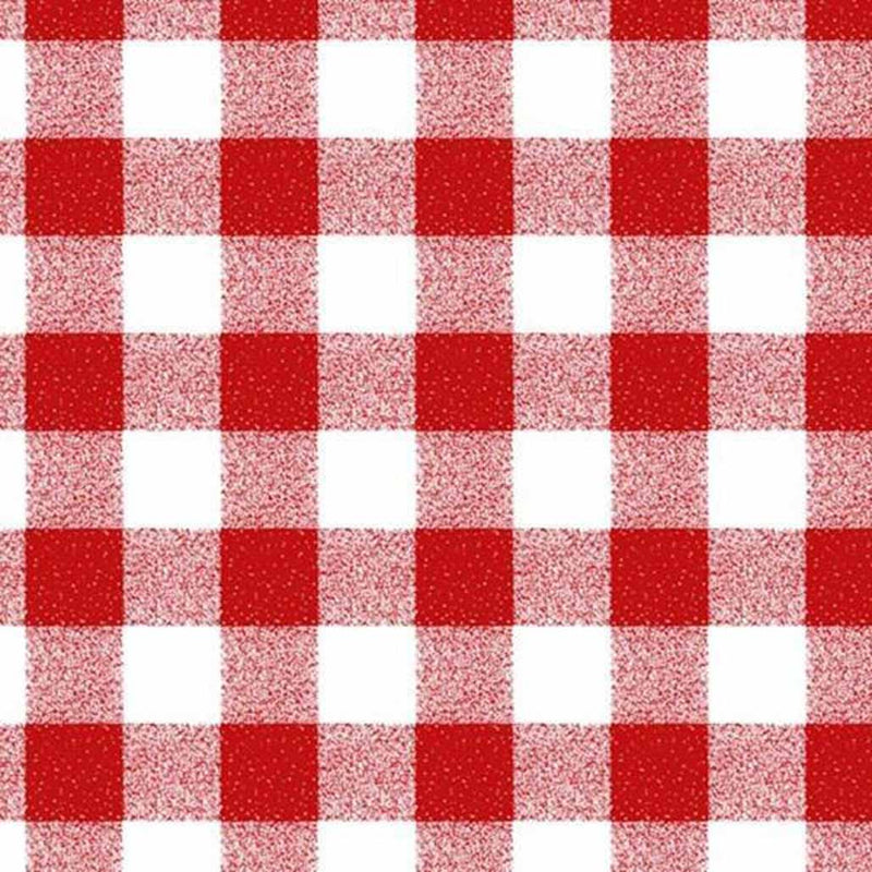 Gingham PVC Oilcloth Table Cloth Fabric