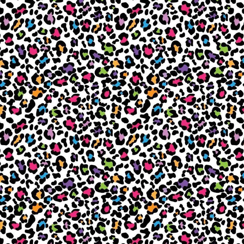 Funky Leopard Spots Print 100% Cotton Craft Fabric