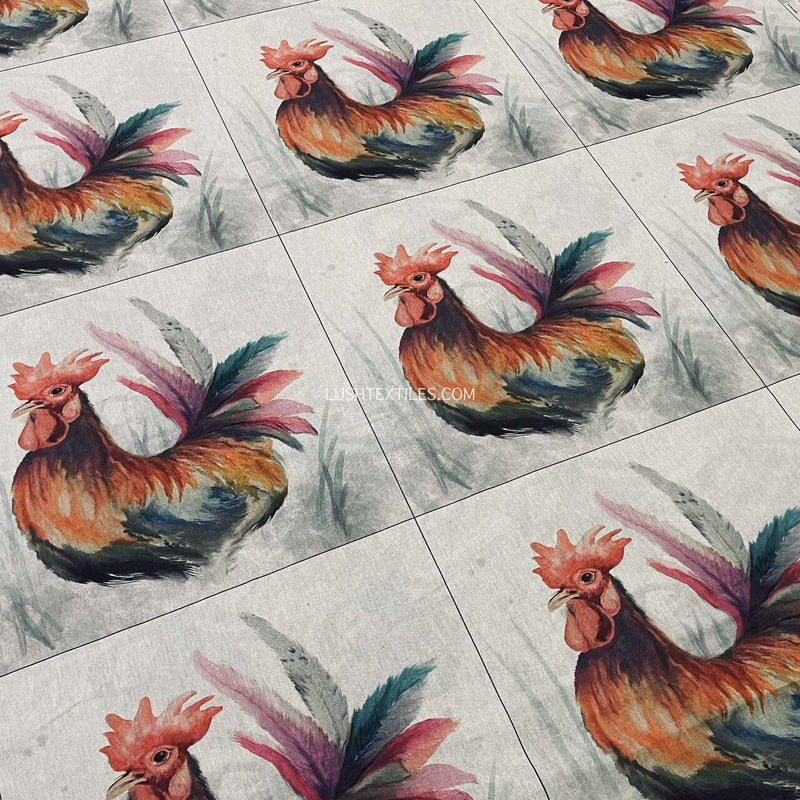 Cushion Picture Panel, Rooster