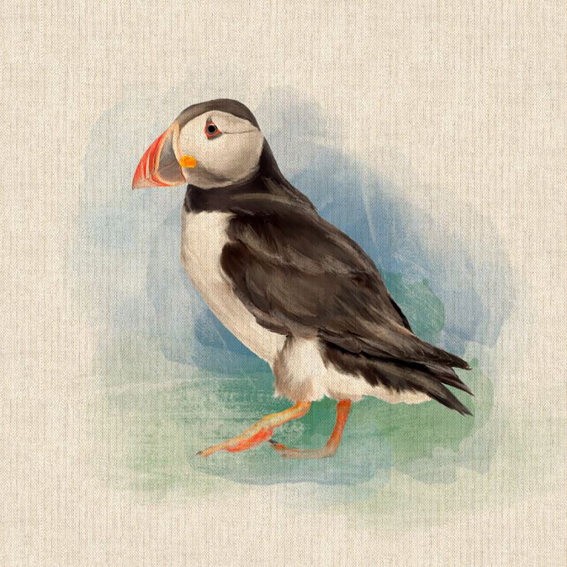 Cushion Picture Panel, Puffin