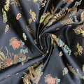 Tissu de robe de brocart de soie de dragon chinois