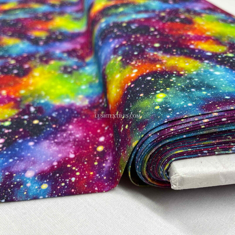 100% coton arc-en-ciel tissu galaxie espace planètes astrologie rideaux Star Wars