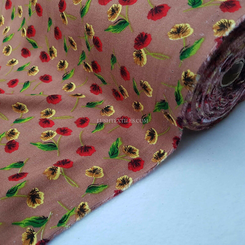 100% Viscose Prints Dressmaking Fabric Summer Skirts Midi Dress Shirts Tunics