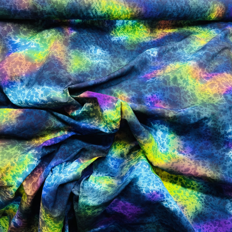 Tissu batik 100 % coton tie-dye, nébuleuse