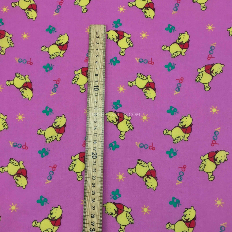 Disney Winnie, Pooh Bear Polycotton Fabric Childrens Craft Kids Quilting Bunting